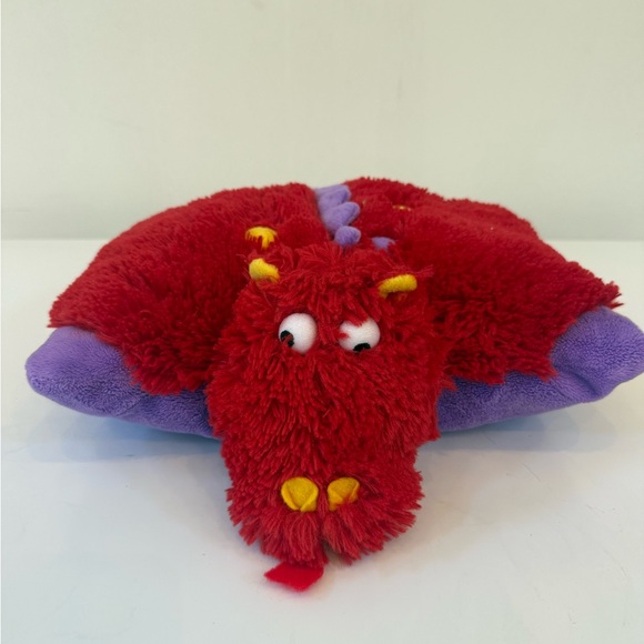 Pillow pet Red and Purple Dragon Plush Pillow - Picture 1 of 4